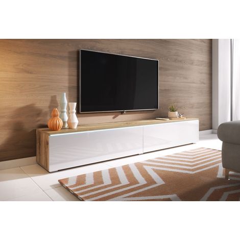 Meuble tv suspendu 180x30x40cm - vue 3